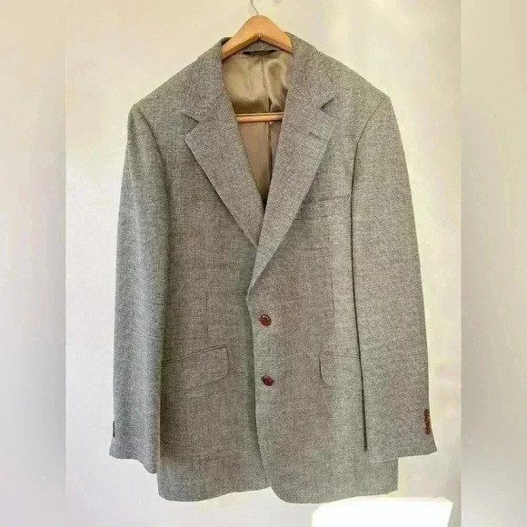 Vintage Tan Tweed Wool Suit - Picture 1 of 13
